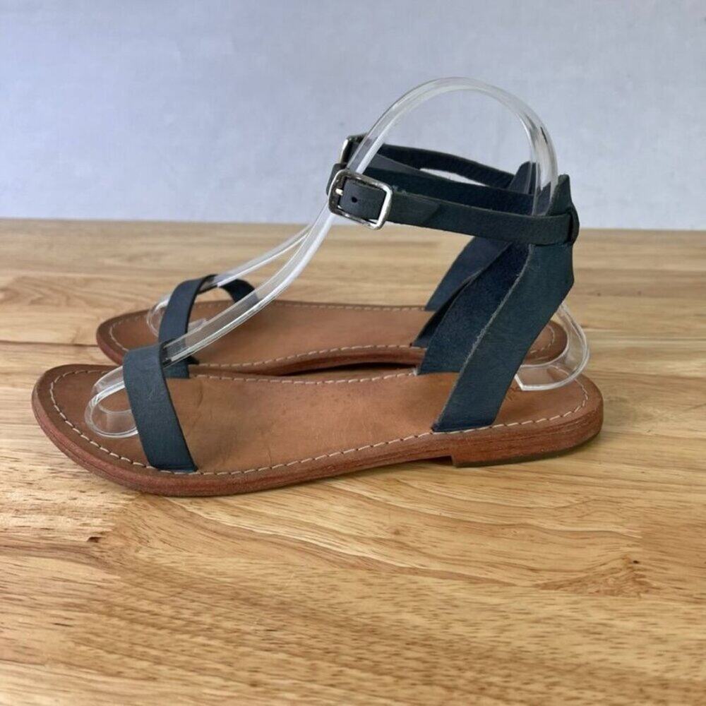Urban Outfitters  Sandals Womens 6 Genuine leather Suede Upper  Thin Strap  - Picture 9 of 10